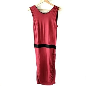 💃🏻Red Maroon Ruched Dress